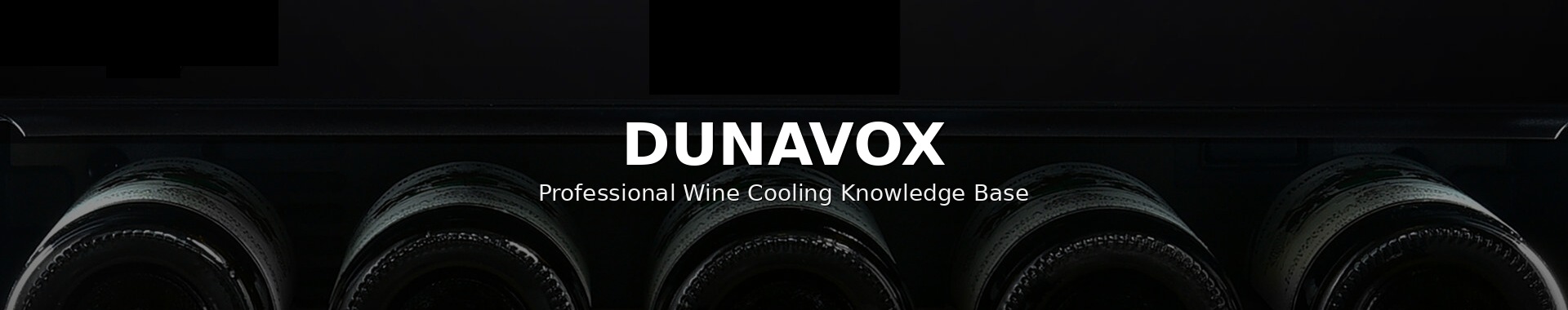Dunavox profesyonel şarap soğutma çözümleri — kolon tipi ankastre ve tam ankastre şarap dolapları
